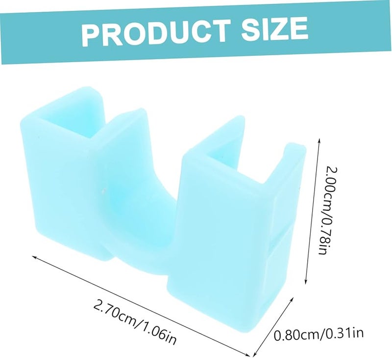 Sky Blue Plastic Chopstick Helpers 5pcs Reusable Training Clamps for Beginners Home Restaurant - Image 2